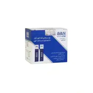 نوار تست قند خون آوان مدل AGS01 بسته 50 عددی