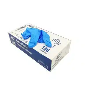 دستکش نیتریل آبی HD اچ دی 100 عددی