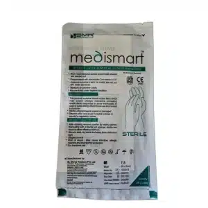 دستکش جراحی کم پودر مدی اسمارت Medismart