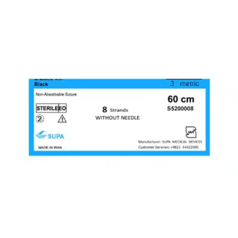 نخ بخیه سیلک 8 رشته ای بدون سوزن سوپا 1 نخ بخیه سیلک 8 رشته ای بدون سوزن سوپا