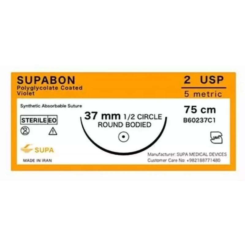 نخ بخیه ویکریل 2 راند بادید سوپا