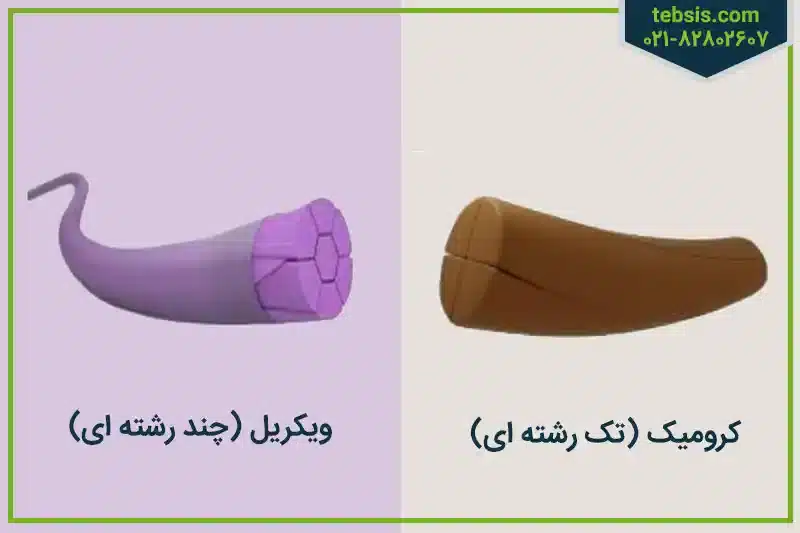 تفاوت نخ ویکریل و کرومیک